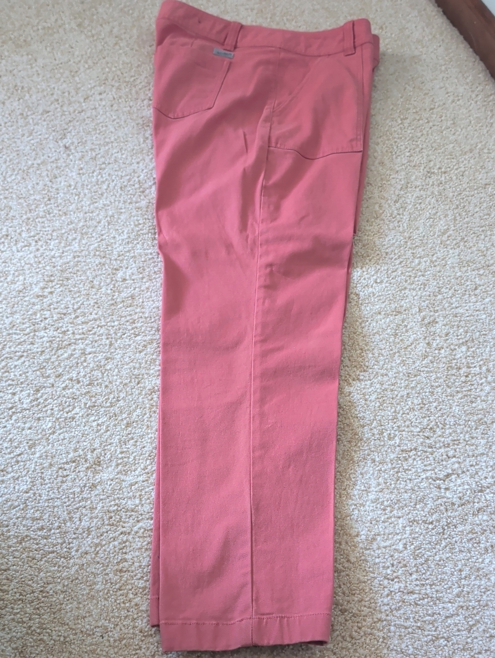 Eddie Bauer Salmon Colored Straight-Leg Jeans